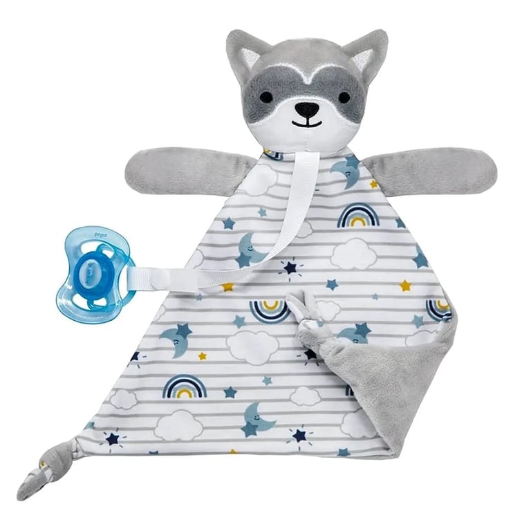 Naninha com Prendedor de Chupeta Guaxinim