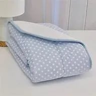 Edredom de Berço Poa Azul