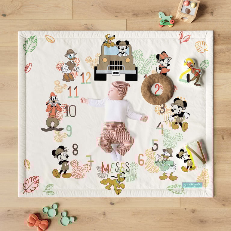Tapete Mesversário Mickey Mouse Safári