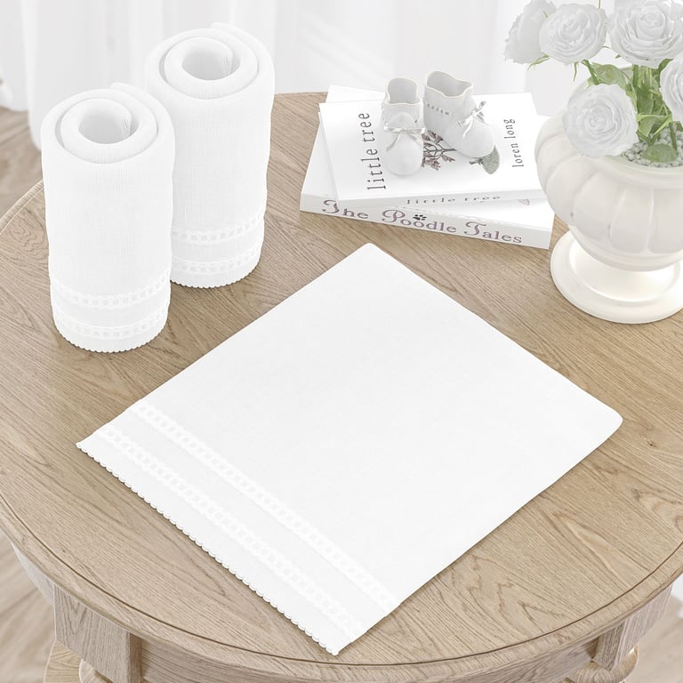 Jogo de Fraldas Ombro Branco Clássico com 3 — vista alternativa