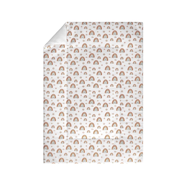 Edredom de Berço Arco-Íris, Nuvem e Estrelinha Boho — vista alternativa