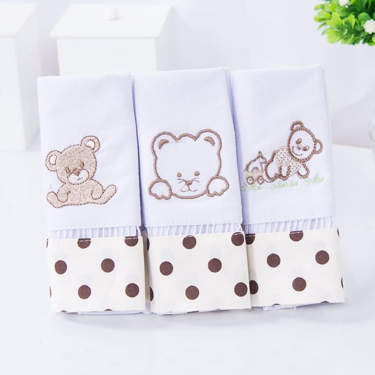 Jogo de Fraldas de Boca em Malha Meu Anjo