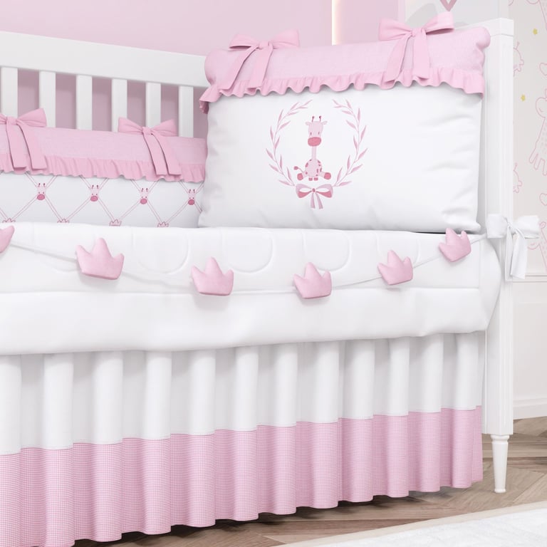 Varal de Berço Coroas Girafinha Clássica 1,30m