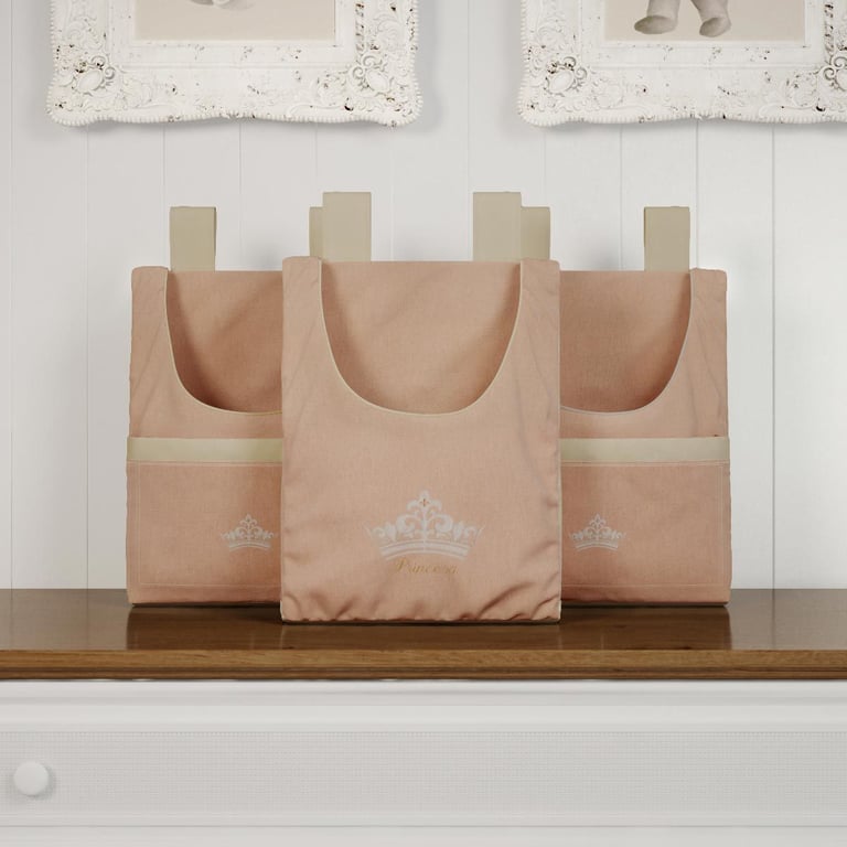 Porta Fraldas Varão Princesa Rosé Premium