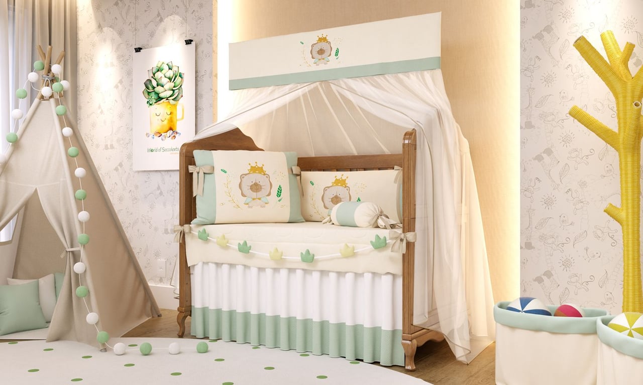 Varal de Berço Reizinho da Floresta 1,30m — vista alternativa