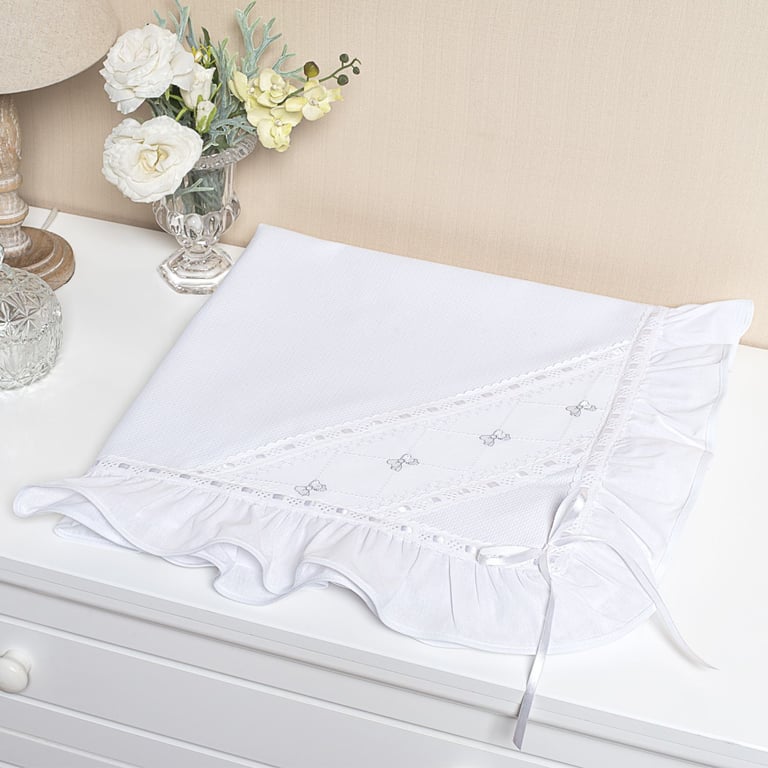 Manta Laço Branco 86cm