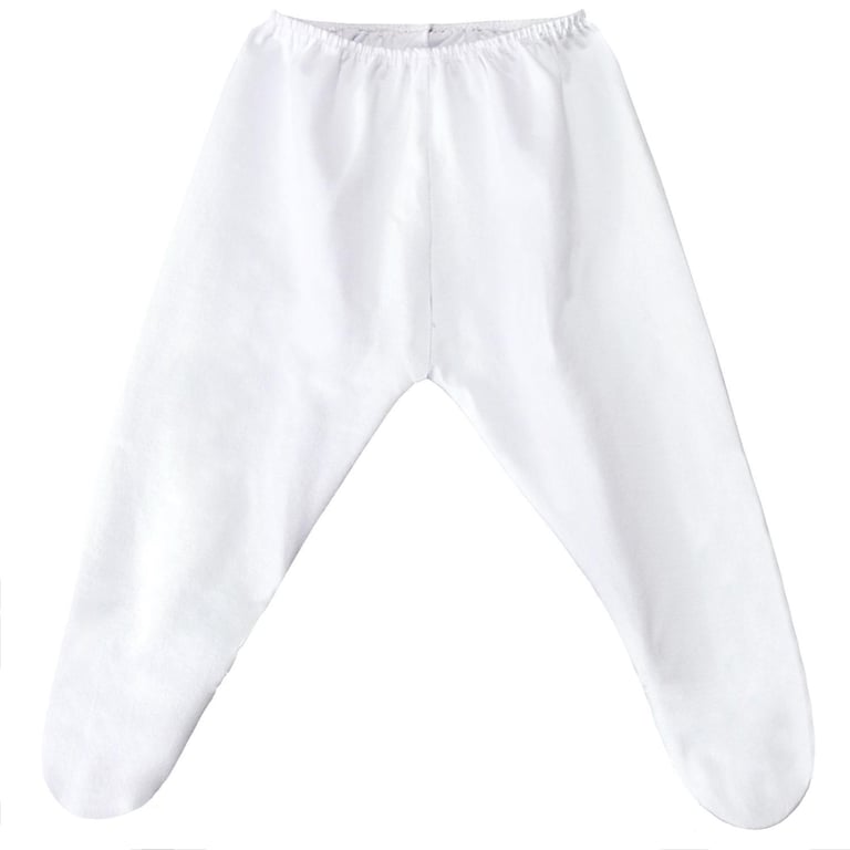 Mijão com Elástico e Pé Branco 12 a 15 Meses