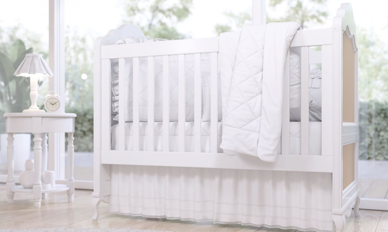 Edredom de Berço Branco