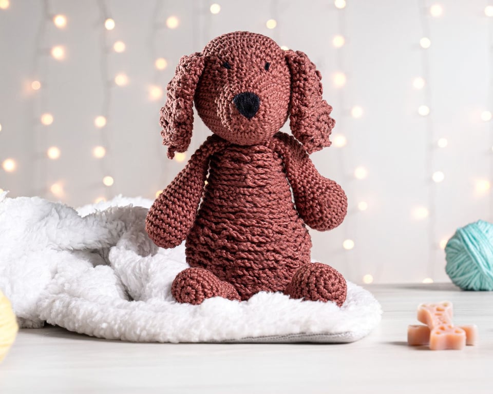 Cachorrinho Amigurumi Spaniel D’água Americano