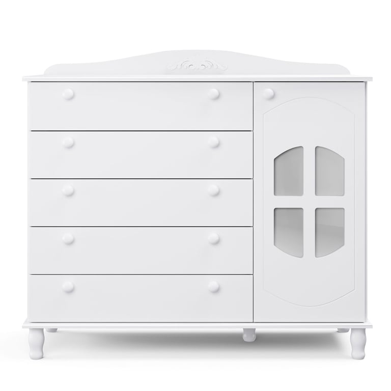 Cômoda Infantil Branco com Porta Colonial — vista alternativa