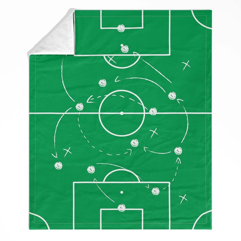 Manta Infantil Dupla Face com Soft Estádio de Futebol Seleções do Mundo 1,20M