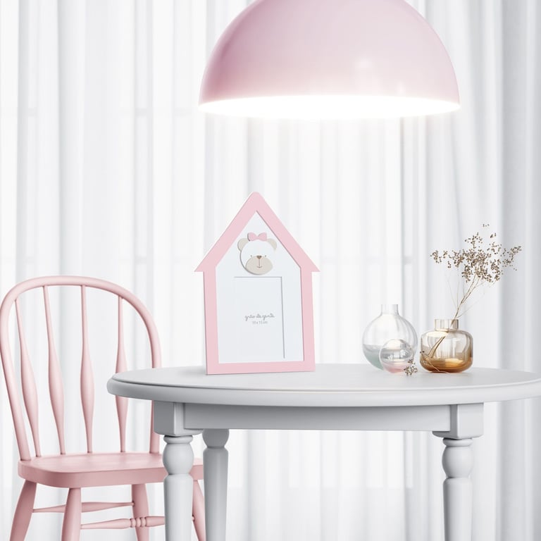 Porta Retrato MDF Rosa Clássico 10cm x 15cm — vista alternativa