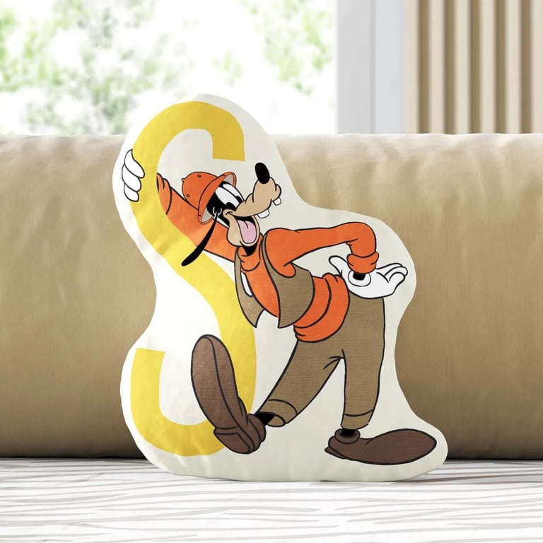 Almofada Pateta Safári Letra S 20cm