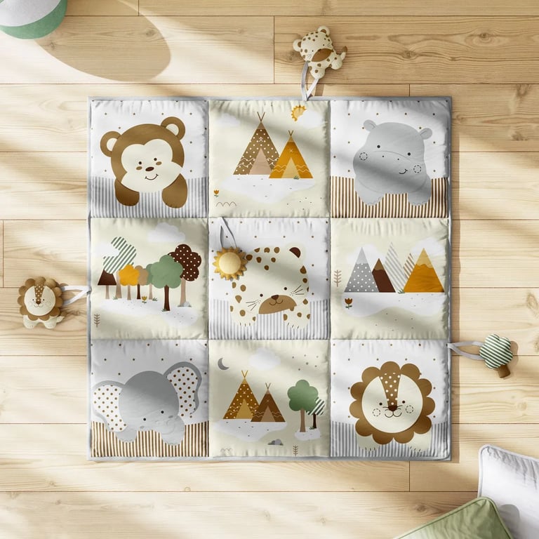 Tapete de Atividades Amiguinhos Safári Conceitual