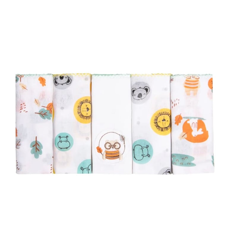 Kit Fralda de Pano Papi Bordados Karinho Selva