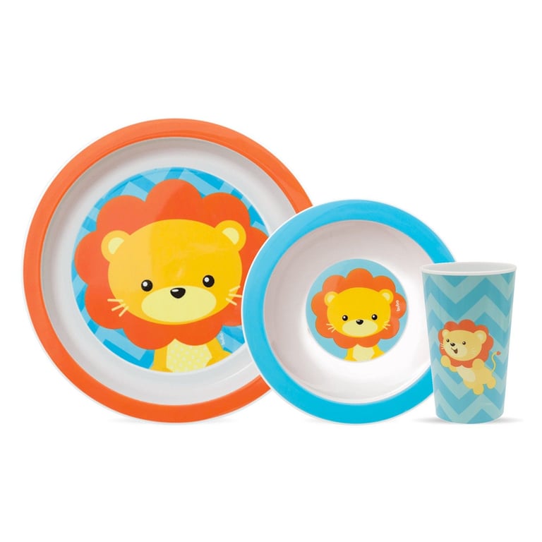 Kit Refeição Animal Fun Leão