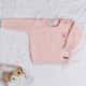 Saída Maternidade Tricot Realeza Rosa 02 Peças - imagem 2