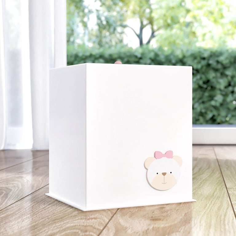 Lixeira Branco Clássico