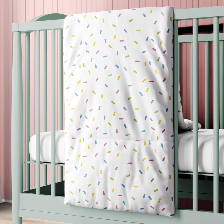 Edredom de Berço Granulado Colorido