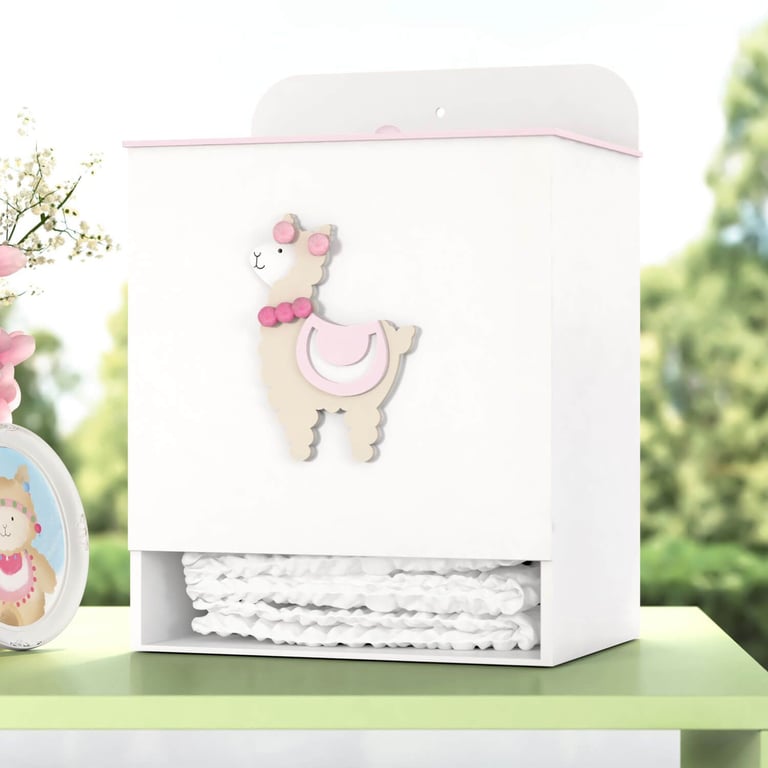 Porta Fraldas MDF Lhama