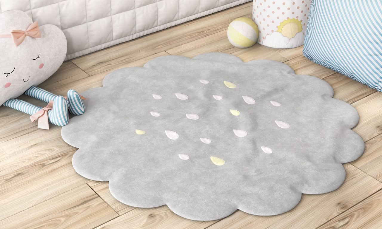 Tapete Redondo Gotinhas 90cm — vista alternativa