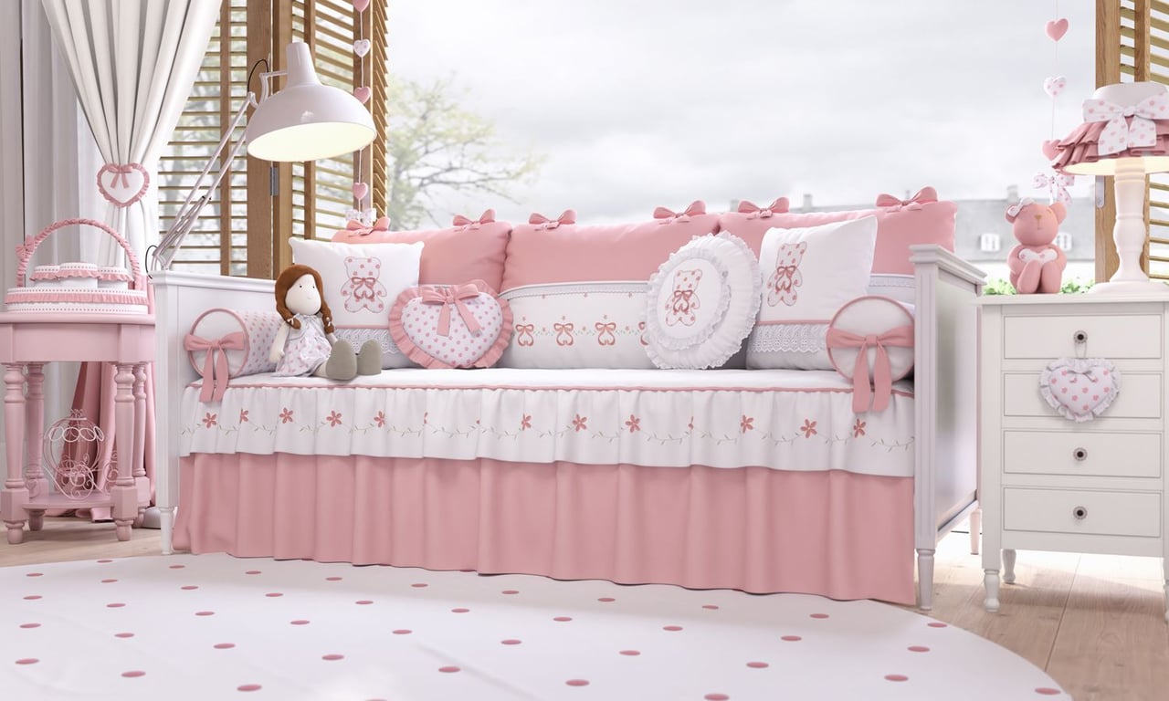 Kit Cama Babá Sophia Rosé — vista alternativa