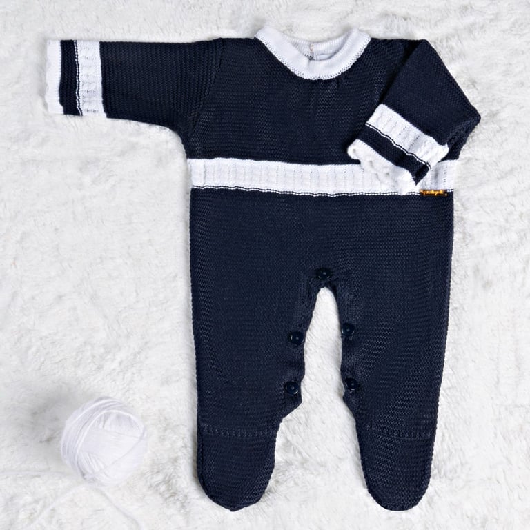 Macacão Tricot Azul Marinho