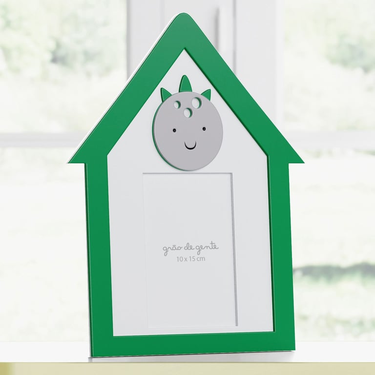 Porta Retrato MDF Amiguinhos Dino 10cm x 15cm