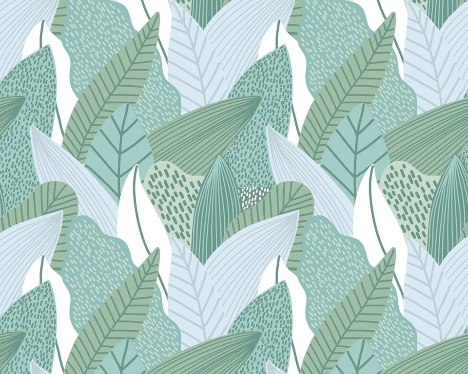 Papel de Parede Tropical Tons Pastéis