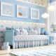 Kit Cama Babá Amiguinhos Nuvem Azul - imagem 1