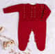 Macacão Tricot Trança Pérola Vermelho - imagem 2