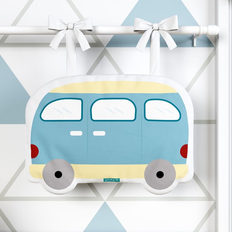 Porta Fraldas Ônibus Azul