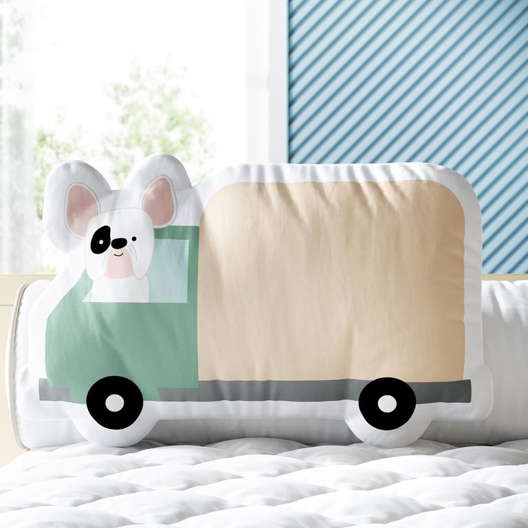 Almofada Buldogue Francês no Caminhão 33cm