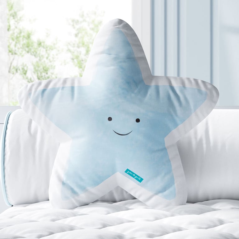 Almofada Estrelinha Sorridente Azul 33cm