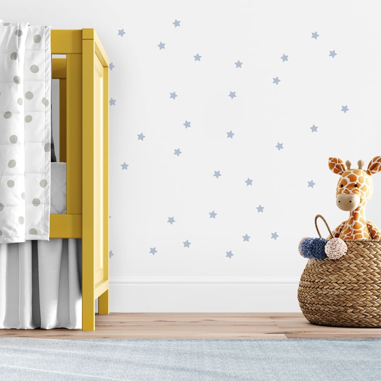 Cartela de Adesivos Estrelinhas Azul