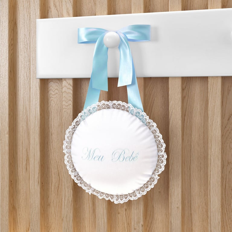 Medalhão de Porta Azul Clássico