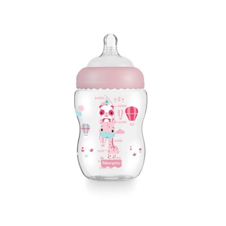 Mamadeira First Moments Rosa Algodão Doce 270ml (2M+) — vista alternativa