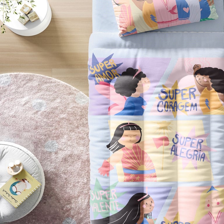 Edredom Infantil Solteiro Heroínas