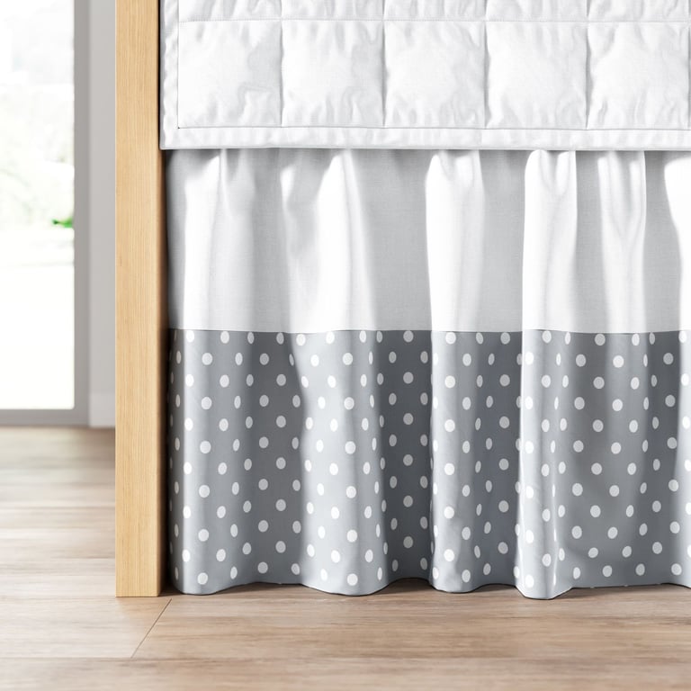 Saia de Berço Barra Poá Cinza