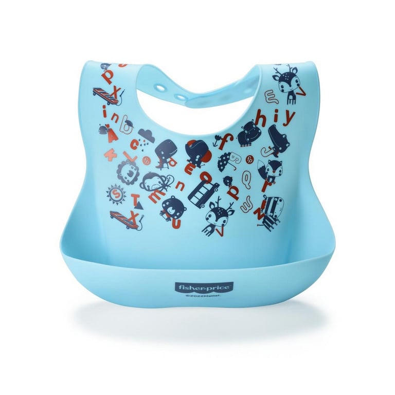 Babador de Silicone com Bolso Yummy Azul — vista alternativa