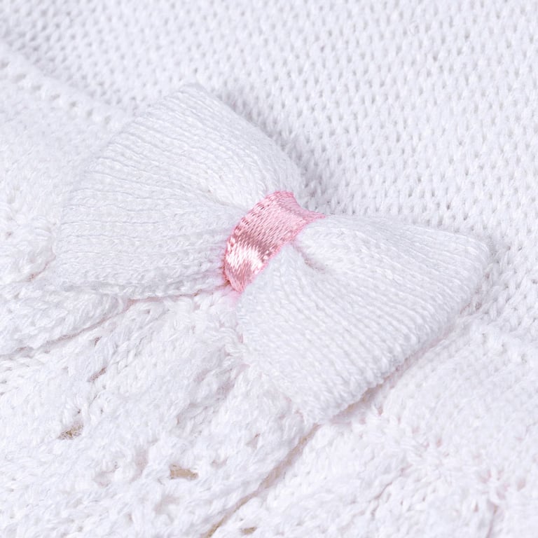 Vestido Tricot Vazado Laços Vermelho — vista alternativa