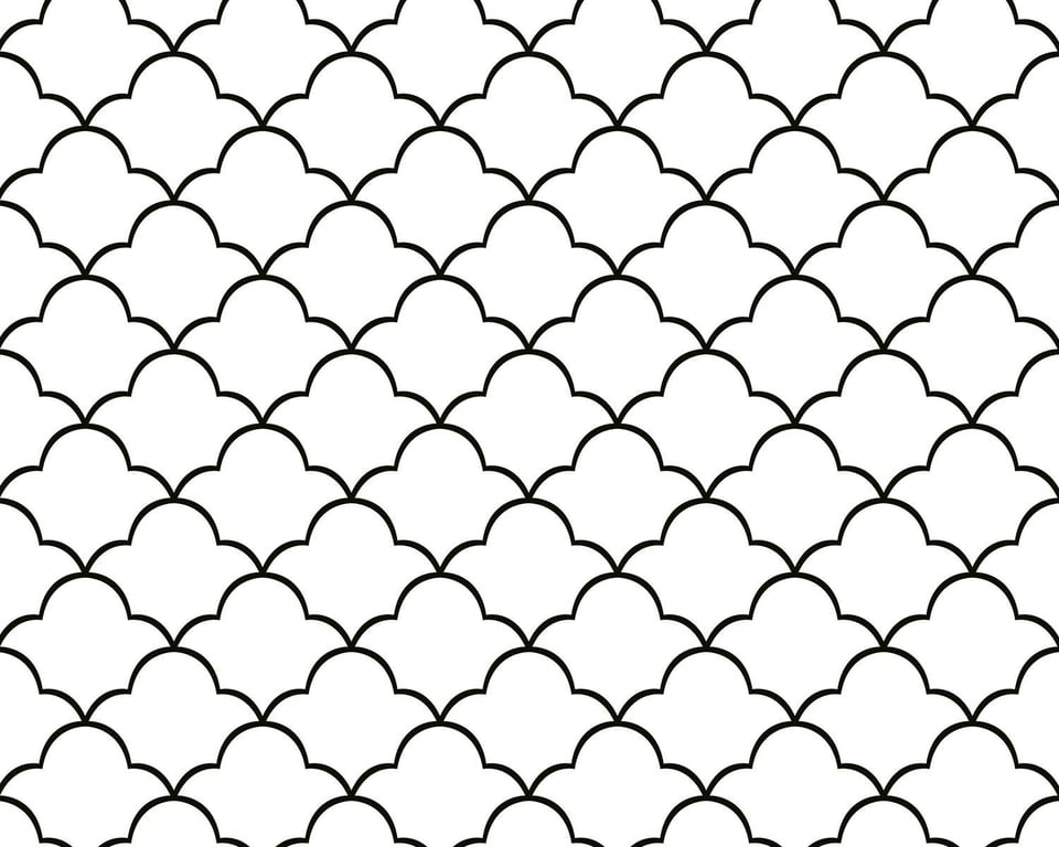 Papel de Parede Art Deco Preto