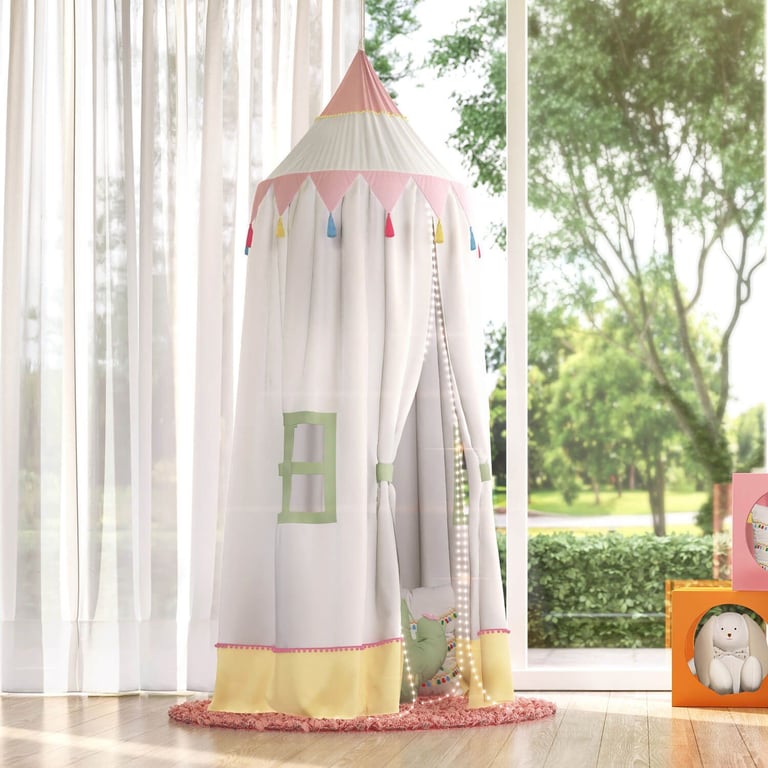 Tenda Dossel Pompons e Tassel