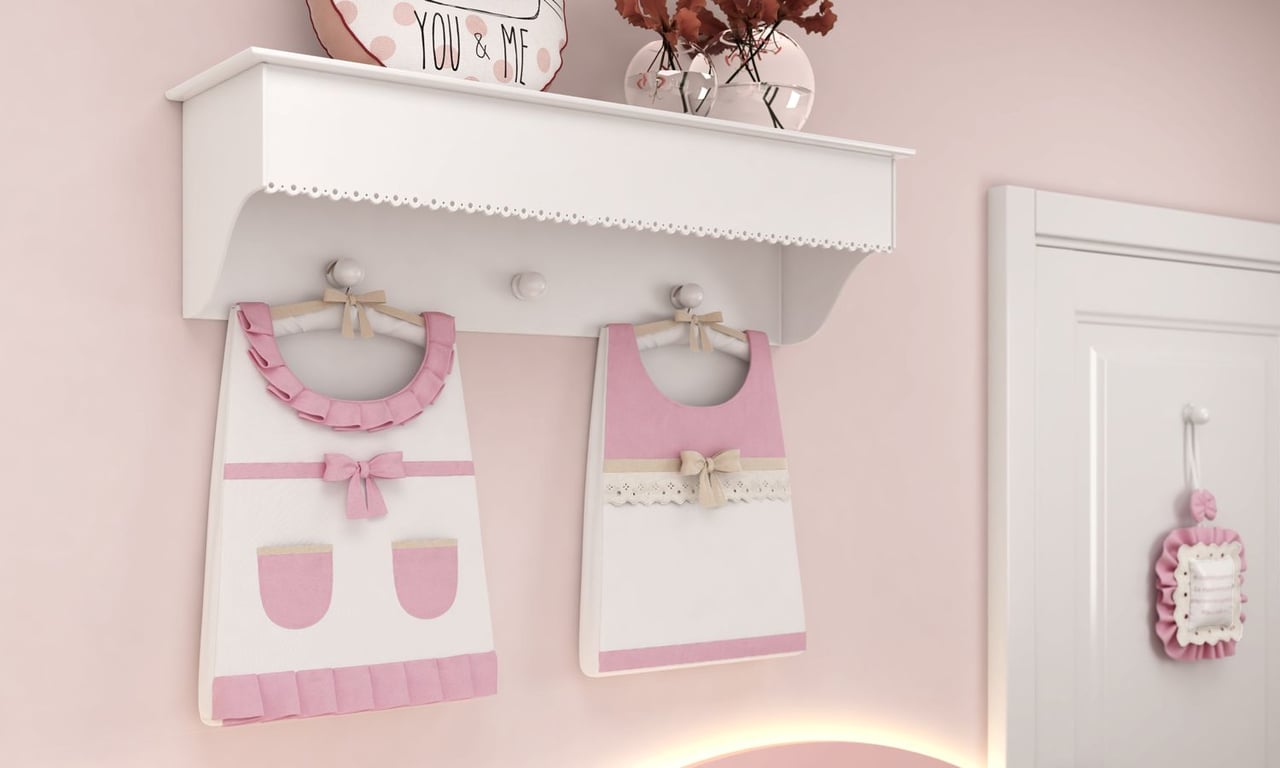 Porta Fraldas Alice Rosa