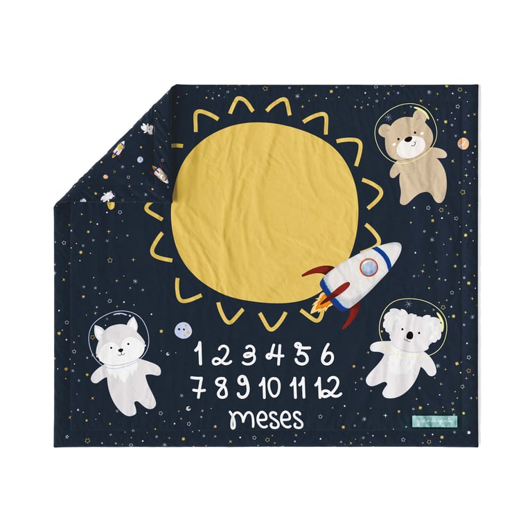 Tapete Mesversário Amiguinhos Astronauta — vista alternativa