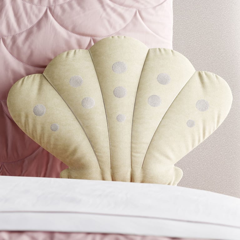 Almofada Concha do Mar Amarelo 30cm