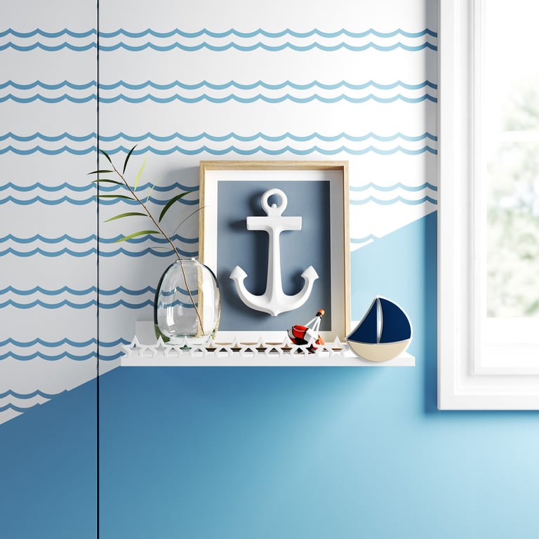 Prateleira MDF Barquinho Azul Marinho — vista alternativa