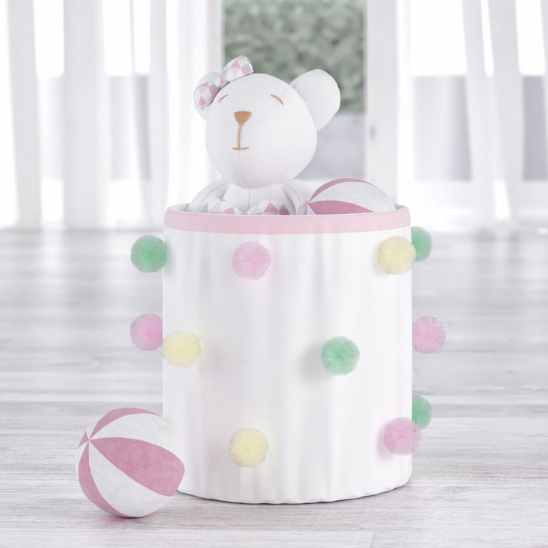 Cesto Organizador para Brinquedos Pompom 35cm