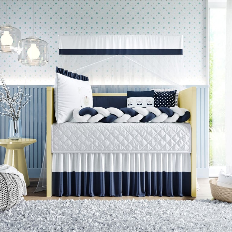 Kit Berço Trança Ursinha Rosa — vista alternativa