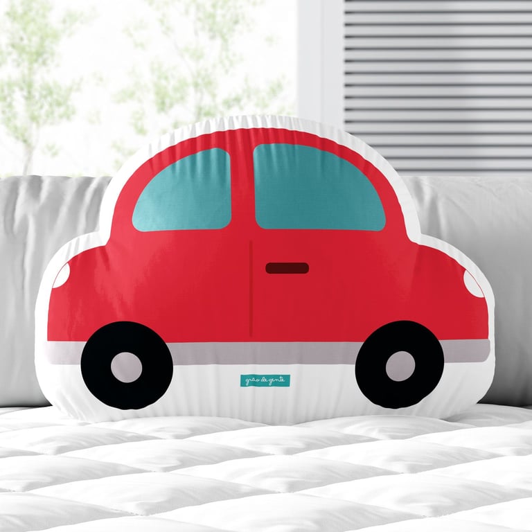 Almofada Carrinho Vermelho 31cm